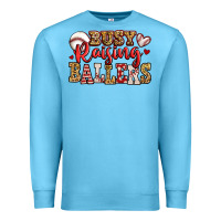 Ocean Blue busy raising ballers baseball Premium Sweatshirt - Jasminsmagicworld