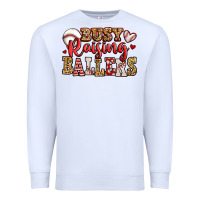 White busy raising ballers baseball Premium Sweatshirt - Jasminsmagicworld