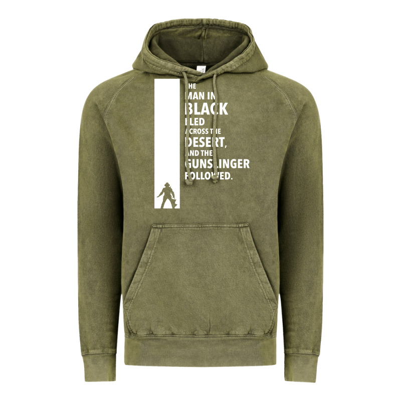 The Man In Black Fled Across The Desert Vintage Hoodie by artisFamous | Teevron