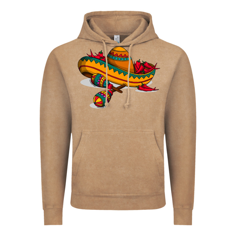 Maracas Sombrero Mexican Vintage Hoodie by artisFamous | Teevron