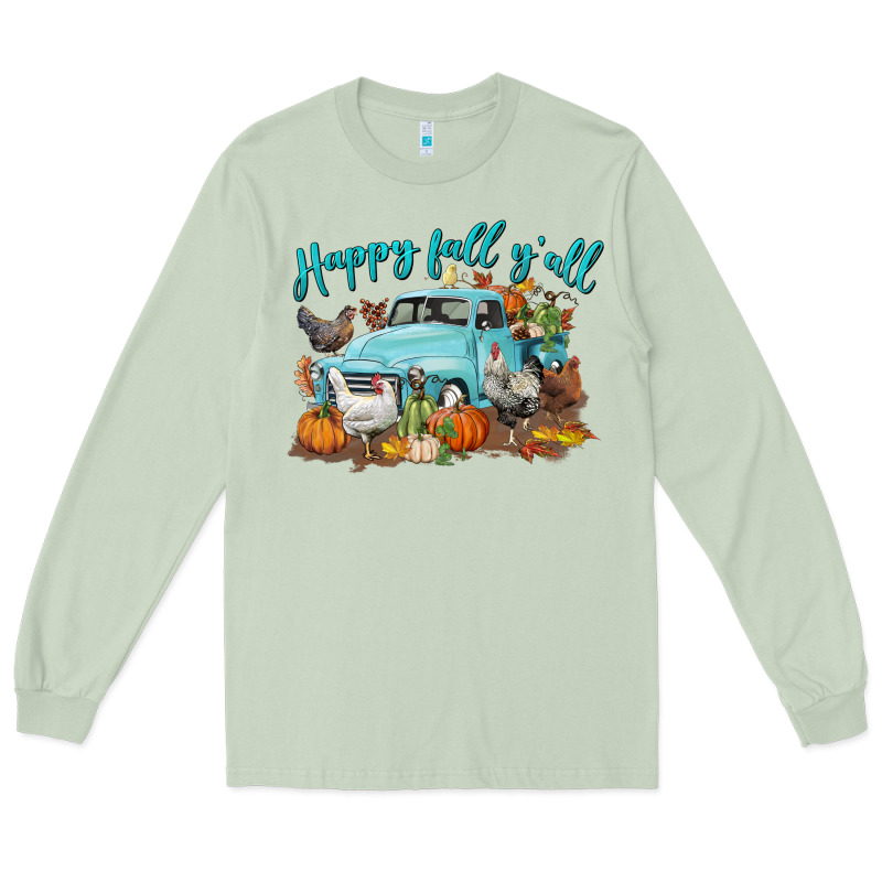 Happy Fall Y'all Long Sleeve Tee by LillyAllenDesigns | Teevron