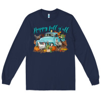 Navy Happy Fall Y'all Long Sleeve Tee - LillyAllenDesigns
