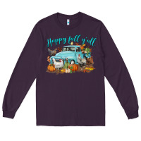 Plum Happy Fall Y'all Long Sleeve Tee - LillyAllenDesigns
