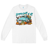 White Happy Fall Y'all Long Sleeve Tee - LillyAllenDesigns