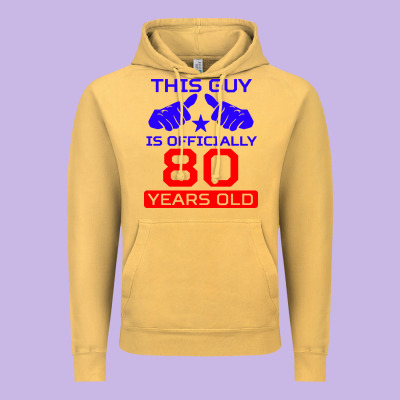 This Guy Is 80 Years Funny 80th Birthday Vintage Hoodie Designed By Artisfamous