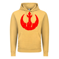 Vintage Mustard distressed rebel alliance symbol Vintage Hoodie - artisFamous