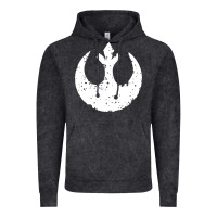 Vintage Black distressed rebel alliance symbol Vintage Hoodie - artisFamous