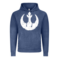 Vintage Denim distressed rebel alliance symbol Vintage Hoodie - artisFamous