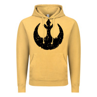 Vintage Mustard distressed rebel alliance symbol Vintage Hoodie - artisFamous