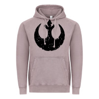 Vintage Zinc distressed rebel alliance symbol Vintage Hoodie - artisFamous