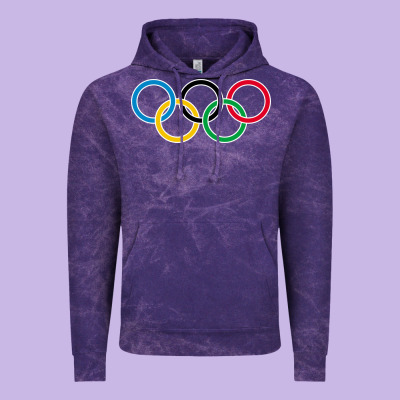 Olympic Rings Vintage Hoodie Designed By Artisfamous