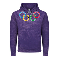 Cloud Purple Olympic Rings Vintage Hoodie - artisFamous