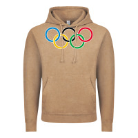 Vintage Coffee Olympic Rings Vintage Hoodie - artisFamous