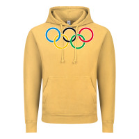 Vintage Mustard Olympic Rings Vintage Hoodie - artisFamous