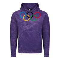 Cloud Purple Olympic Rings Vintage Hoodie - artisFamous