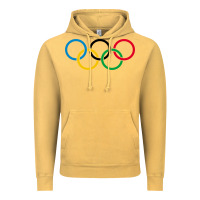 Vintage Mustard Olympic Rings Vintage Hoodie - artisFamous