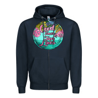 Navy good times and tan lines Zipper Hoodie - JahusDesignShop
