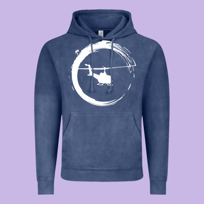Helicopter Vintage Hoodie Designed By Artisfamous