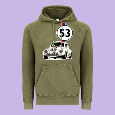 Herbie 53 Vintage Hoodie Designed By Artisfamous