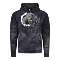 Cloud Black Rhino Vintage Hoodie - artisFamous