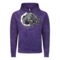 Cloud Purple Rhino Vintage Hoodie - artisFamous