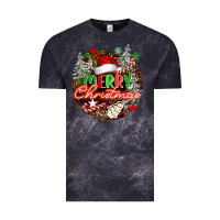 Cloud Black Merry christmas Vintage Tee - FaDigitalArtStudio