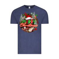 Vintage Denim Merry christmas Vintage Tee - FaDigitalArtStudio