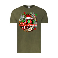 Vintage Olive Merry christmas Vintage Tee - FaDigitalArtStudio