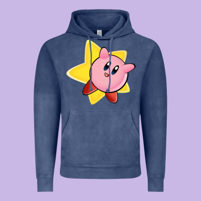 Kirby's Adventure Vintage Hoodie Designed By Artisfamous