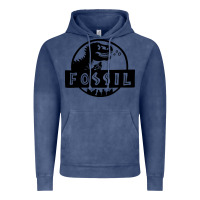 Vintage Denim fossil dinosaur  wild life Vintage Hoodie - artisFamous