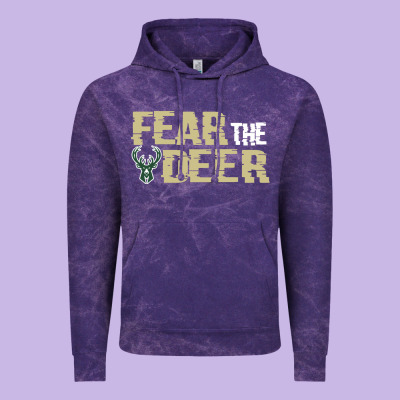 Fear The Deer Vintage Hoodie Designed By Artisfamous