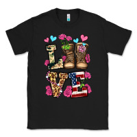Black love valentine's day army boots olivia Classic Tee - OliviaCreatesArt