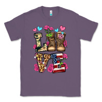 Lavender love valentine's day army boots olivia Classic Tee - OliviaCreatesArt