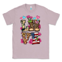 Lilac love valentine's day army boots olivia Classic Tee - OliviaCreatesArt