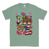 Sage love valentine's day army boots olivia Classic Tee - OliviaCreatesArt