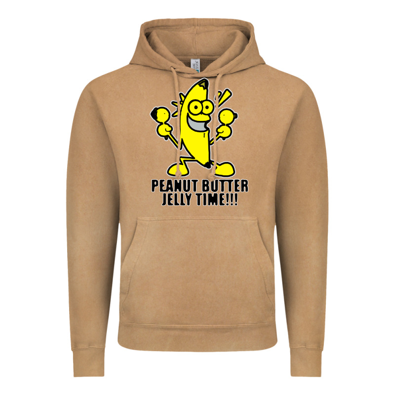 Peanut Butter Jelly Time Banana Vintage Hoodie by artisFamous | Teevron