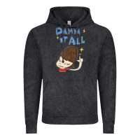 Vintage Black Damm It All Vintage Hoodie - artisFamous