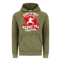 Vintage Olive surely not everybody was kung fu fighting Vintage Hoodie - artisFamous