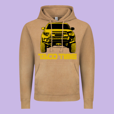 Taco Time Vintage Hoodie Designed By Artisfamous