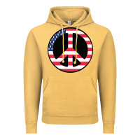 Vintage Mustard United states peace symbol Vintage Hoodie - artisFamous