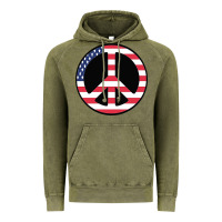 Vintage Olive United states peace symbol Vintage Hoodie - artisFamous