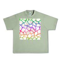 Oil Green Watercolor Rainbow Giraffe Seamless Pattern Urban Heavy Tee - BundleAndBundleShop