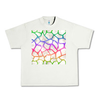 Pistachio Watercolor Rainbow Giraffe Seamless Pattern Urban Heavy Tee - BundleAndBundleShop