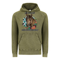 Vintage Olive Just A Girl Who Loves Horses Vintage Hoodie - artisFamous