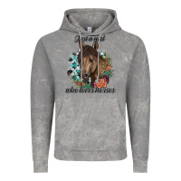 Cloud Rock Just A Girl Who Loves Horses Vintage Hoodie - artisFamous