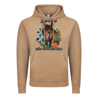 Vintage Coffee Just A Girl Who Loves Horses Vintage Hoodie - artisFamous