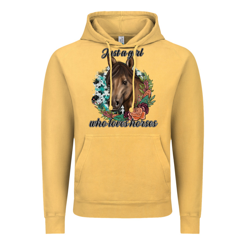 Just A Girl Who Loves Horses Vintage Hoodie by artisFamous | Teevron