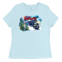 Baby Blue believe polar express Ladies Tee - FaDigitalArtStudio