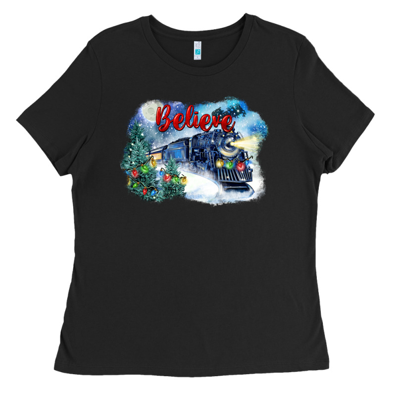 Believe Polar Express Ladies Tee by FaDigitalArtStudio | Teevron