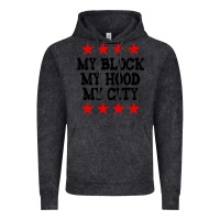 Vintage Black my block my hood my city Vintage Hoodie - artisFamous